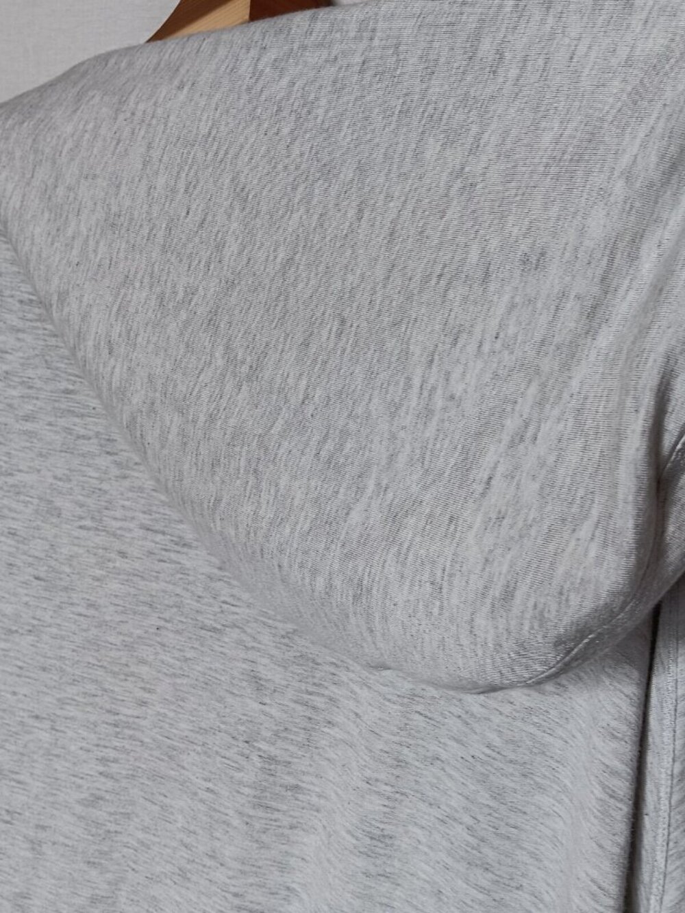 Athleta Purana Wrap Sweatshirt Large Gray Heather Ribbed Long Sleeve Top - Picture 10 of 15